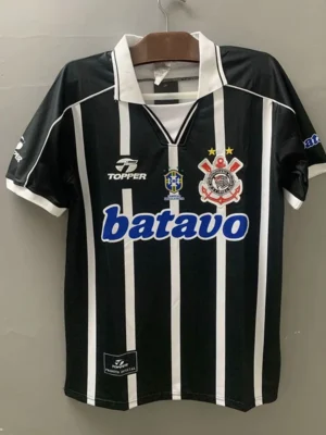 Corinthians 1999/00 Retro Away Jersey Fan Version - Front View | KFCOOL