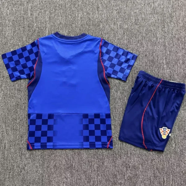 Croatia 2026/27 Away Kids Kit Fan Version - Back View | KFCOOL