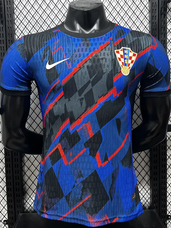 Croatia 2026/27 Blue Black Special Edition Jersey Player Version - Front View | KFCOOL