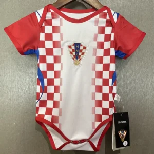 Croatia 2026/27 Home Baby Bodysuit - Front View Croatia 2026/27 Home Baby Bodysuit - Front View | KFCOOL