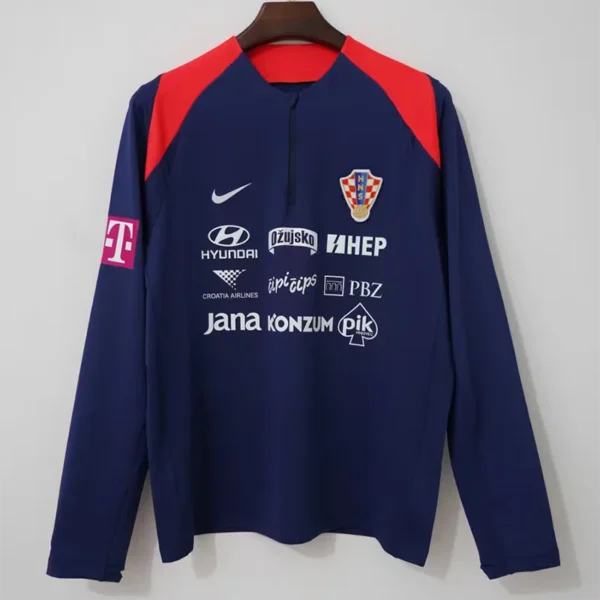Croatia 2026/27 Half Pull Tracksuit - Back View - KFCool – Football Jerseys & Soccer Kits Store Croatia 2026/27 Half Pull Tracksuit - Back View | KFCOOL