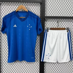 Cruzeiro 2026/27 Home Kids Kit Fan Version - Front View | KFCOOL