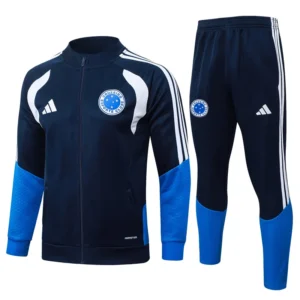 Cruzeiro 2026/27 Royal Blue Jacket Tracksuit - Front View | KFCOOL