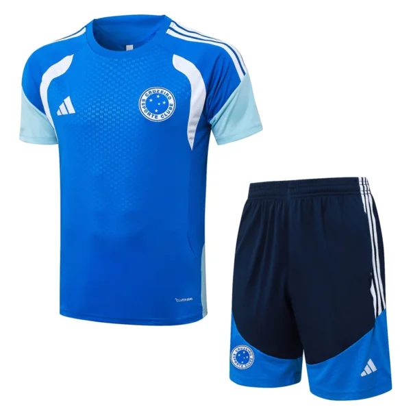 Cruzeiro 2026/27 Training Short Suit - Front View | KFCOOL