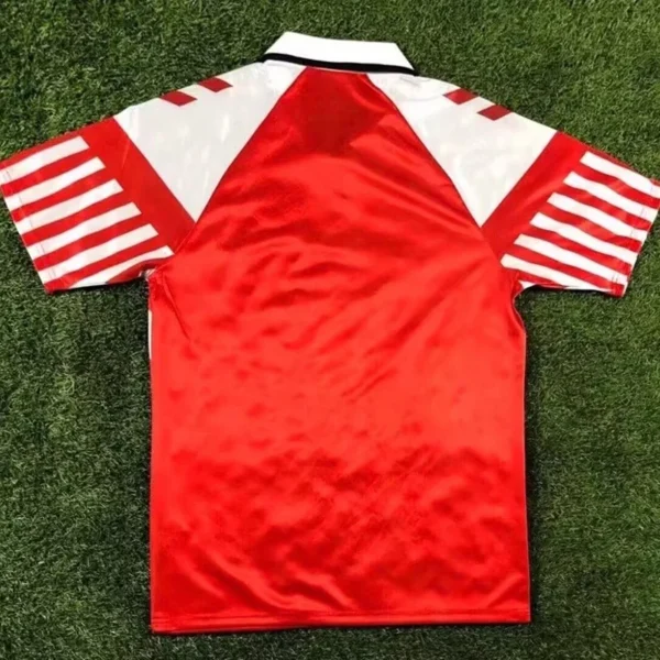 Denmark 1992/93 Retro Home Jersey Fan Version - Back View | KFCOOL