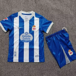 Deportivo La Coruna 2026/27 Home Kids Kit Fan Version - Front View | KFCOOL
