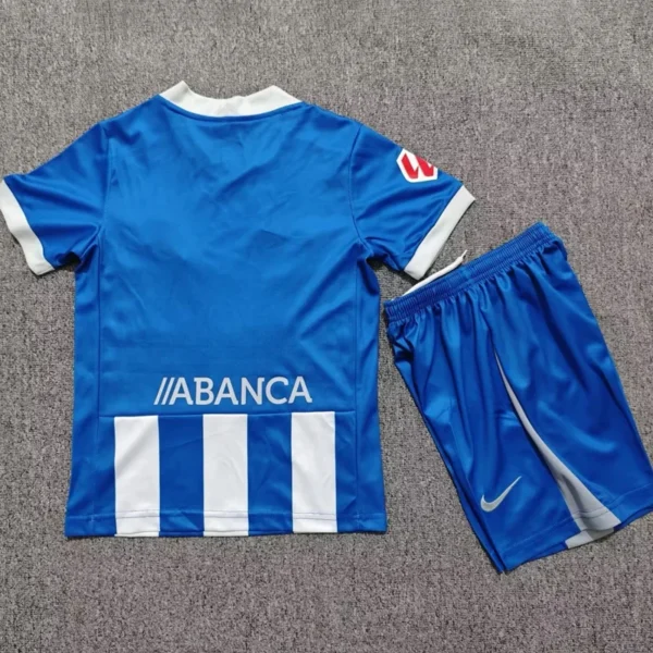 Deportivo La Coruna 2026/27 Home Kids Kit Fan Version - Back View | KFCOOL