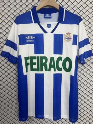 Deportivo La Coruna 1994/95 Retro Home Jersey Fan Version - Front View | KFCOOL