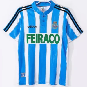 Deportivo La Coruna 1997/98 Retro Home Jersey Fan Version - Front View | KFCOOL