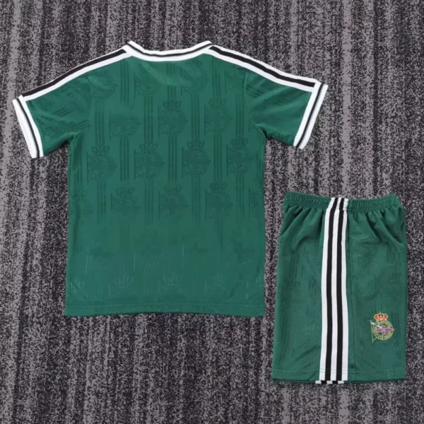 Deportivo La Coruna 1999/00 Retro Away Kids Kit Fan Version - Back View Deportivo La Coruna 1999/00 Retro Away Kids Kit Fan Version - Back View | KFCOOL