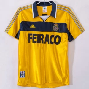 Deportivo La Coruna 1999/00 Retro Third Yellow Jersey Fan Version - Front View | KFCOOL