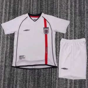 England 2002/03 Retro Home Kids Kit Fan Version - Front View England 2002/03 Retro Home Kids Kit Fan Version - Front View | KFCOOL