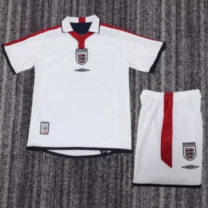 England 2004/05 Retro Home Kids Kit Fan Version - Front View England 2004/05 Retro Home Kids Kit Fan Version - Front View | KFCOOL