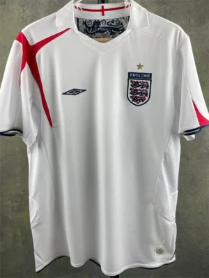 England 2006/07 Retro Home Jersey Fan Version - Front View England 2006/07 Retro Home Jersey Fan Version - Front View | KFCOOL
