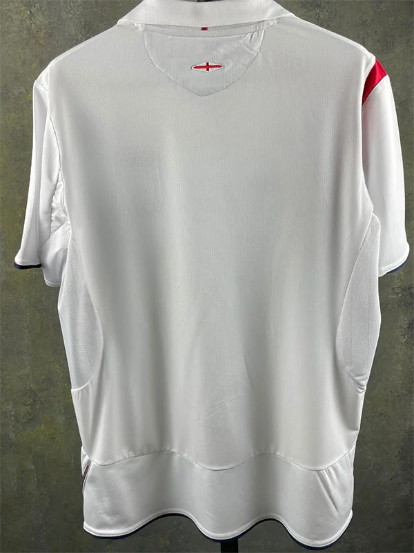 England 2006/07 Retro Home Jersey Fan Version - Back View | KFCOOL