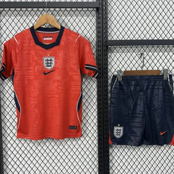 England 2026/27 Away Kids Kit Fan Version - Front View - KFCool – Football Jerseys & Soccer Kits Store England 2026/27 Away Kids Kit Fan Version - Front View | KFCOOL