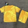 England 2026/27 Goalkeeper Yellow Kids Kit Fan Version - Back View | KFCOOL