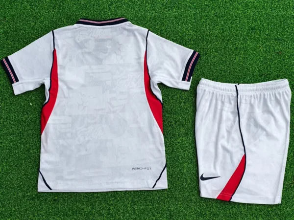 England 2026/27 Home Kids Kit Player Version - Back View | KFCOOL