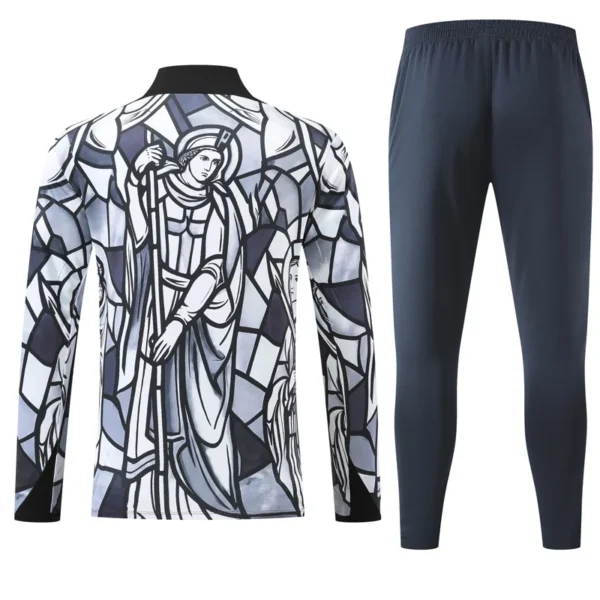 England 2026/27 White Half Pull Tracksuit - Back View | KFCOOL