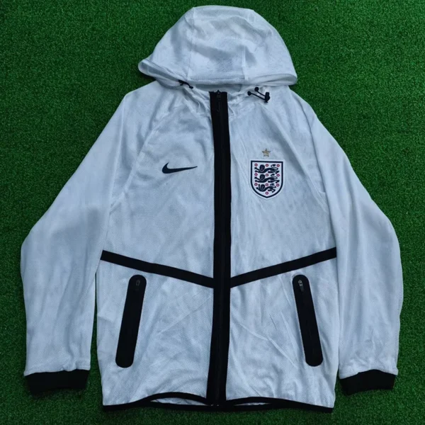 England 2026/27 White Jacket - Front View | KFCOOL