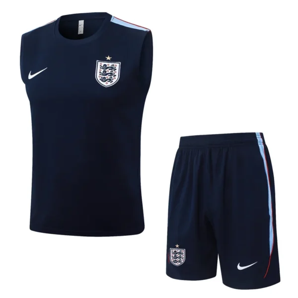 England 2026/27 Royal Blue Sleeveless Shorts - Front View | KFCOOL