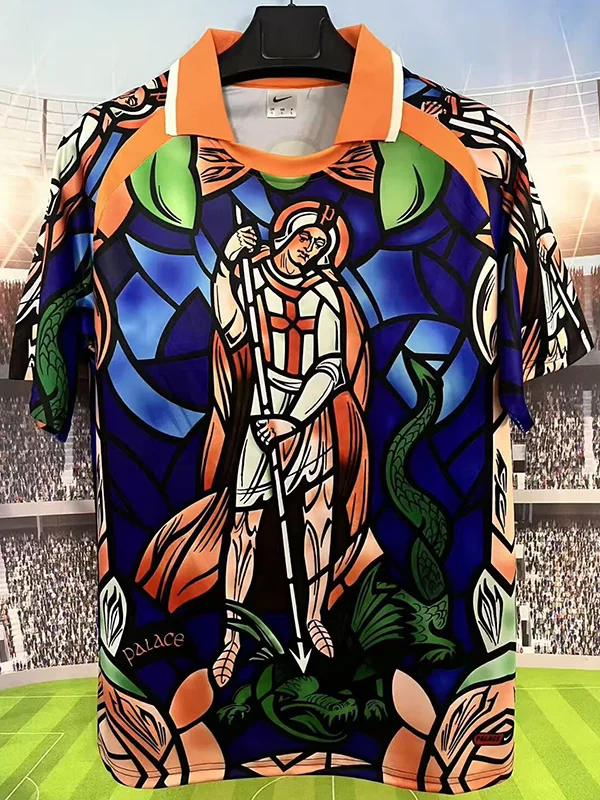 England 2026/27 Orange Blue Training Shirt - Front View England 2026/27 Orange Blue Training Shirt - Front View | KFCOOL