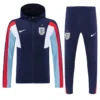 England 2026/27 Blue Windbreaker Suit - Front View - KFCool – Football Jerseys & Soccer Kits Store England 2026/27 Blue Windbreaker Suit - Front View | KFCOOL