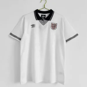 England 1990/91 Retro Home Jersey Fan Version - Front View England 1990/91 Retro Home Jersey Fan Version - Front View | KFCOOL