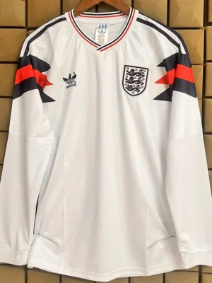 England 1990/91 Retro Special Edition Long Sleeve Jersey Fan Version - Front View England 1990/91 Retro Special Edition Long Sleeve Jersey Fan Version - Front View | KFCOOL