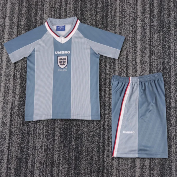 England 1996/97 Retro Away Kids Kit Fan Version - Front View | KFCOOL