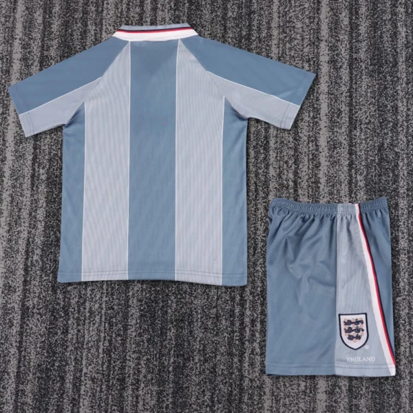 England 1996/97 Retro Away Kids Kit Fan Version - Back View | KFCOOL