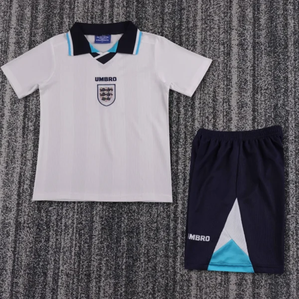 England 1996/97 Retro Home Kids Kit Fan Version - Front View | KFCOOL