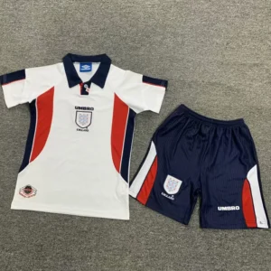 England 1998/99 Retro Home Kids Kit Fan Version - Front View England 1998/99 Retro Home Kids Kit Fan Version - Front View | KFCOOL