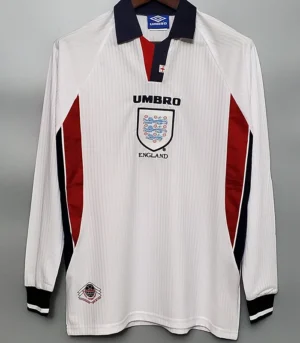 England 1998/99 Retro Home Long Sleeve Jersey Fan Version - Front View England 1998/99 Retro Home Long Sleeve Jersey Fan Version - Front View | KFCOOL