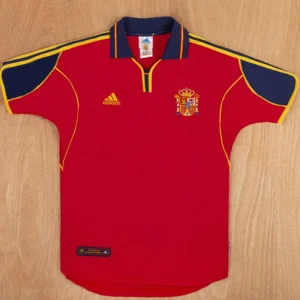 Spain 2000/01 Retro Home Jersey Fan Version - Front View Spain 2000/01 Retro Home Jersey Fan Version - Front View | KFCOOL