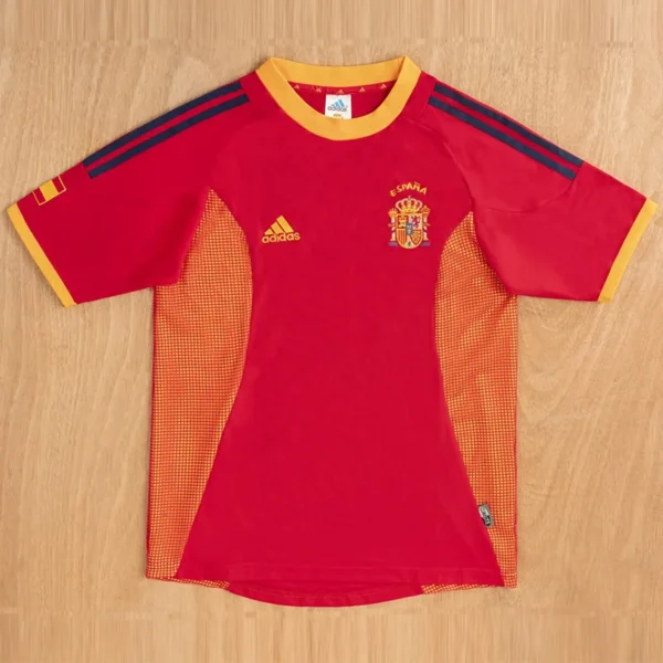 Spain 2002/03 Retro Home Jersey Fan Version - Front View Spain 2002/03 Retro Home Jersey Fan Version - Front View | KFCOOL