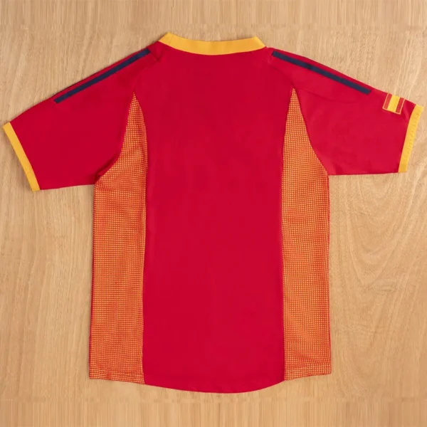 Spain 2002/03 Retro Home Jersey Fan Version - Back View Spain 2002/03 Retro Home Jersey Fan Version - Back View | KFCOOL