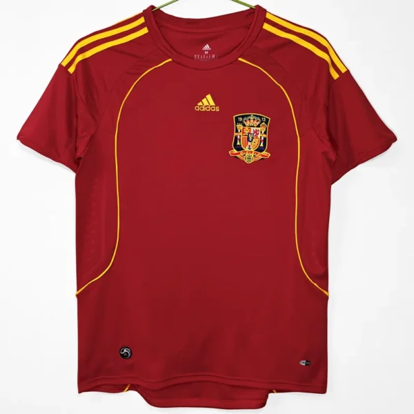 Spain 2008/09 Retro Home Jersey Fan Version - Front View | KFCOOL