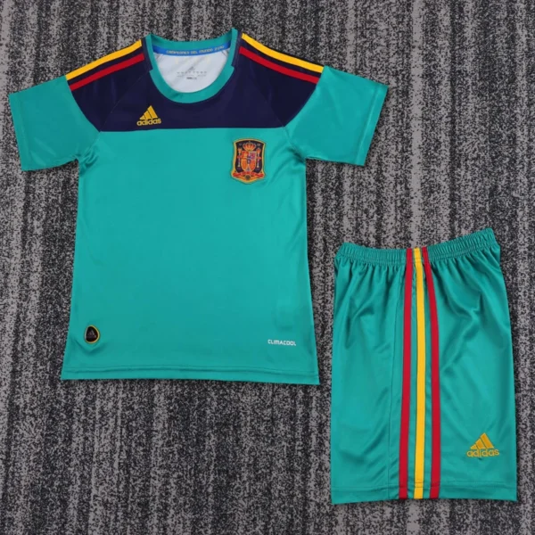 Spain 2010/11 Retro Goalkeeper Kids Kit Fan Version - Front View | KFCOOL