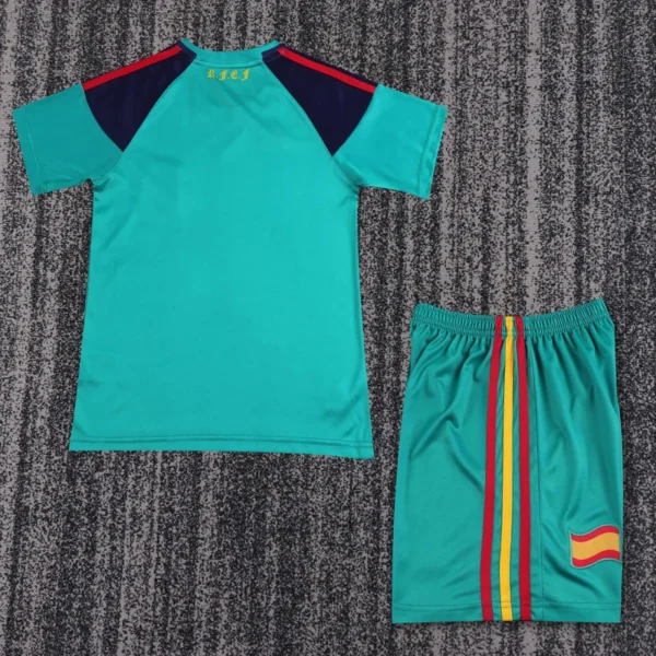 Spain 2010/11 Retro Goalkeeper Kids Kit Fan Version - Back View | KFCOOL