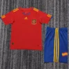 Spain 2010/11 Retro Home Kids Kit Fan Version - Front View | KFCOOL
