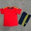 Spain 2012/13 Retro Home Kids Kit Fan Version - Back View | KFCOOL
