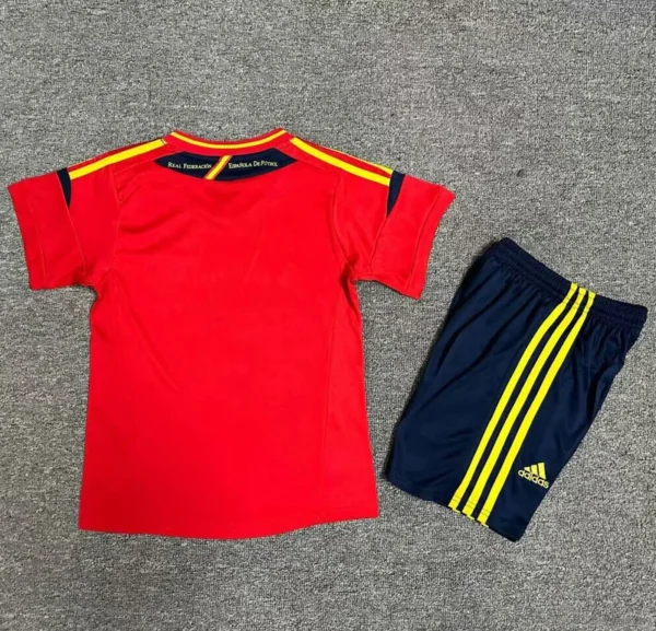 Spain 2012/13 Retro Home Kids Kit Fan Version - Back View | KFCOOL