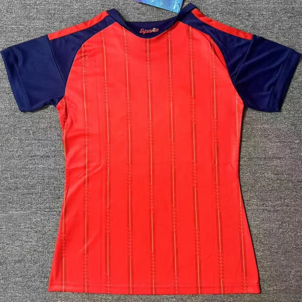 Spain 2026/27 Home Women Jersey Fan Version - Back View Spain 2026/27 Home Women Jersey Fan Version - Back View | KFCOOL