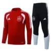 Spain 2026/27 Red Half Pull Tracksuit - Front View Spain 2026/27 Red Half Pull Tracksuit - Front View | KFCOOL