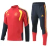 Spain 2026/27 Red Yellow Half Pull Tracksuit - Front View | KFCOOL