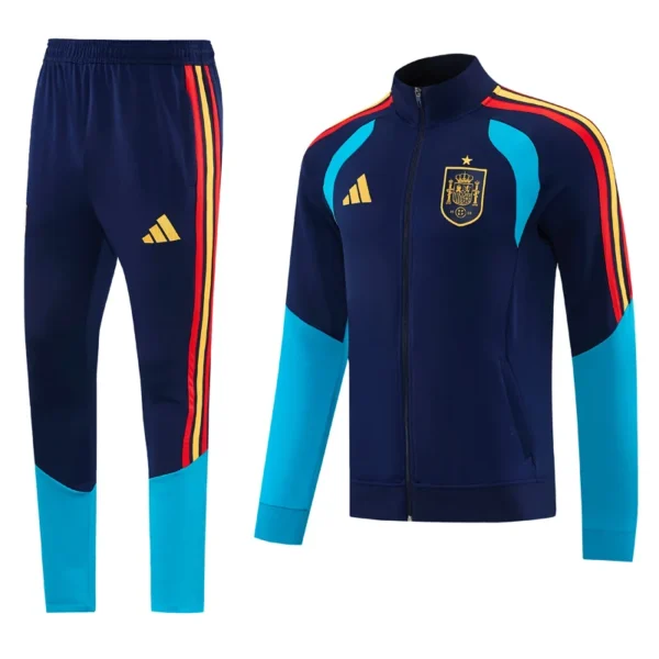 Spain 2026/27 Royal Blue Jacket Tracksuit - Front View | KFCOOL