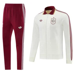 Spain 2026/27 White Jacket Tracksuit - Front View | KFCOOL