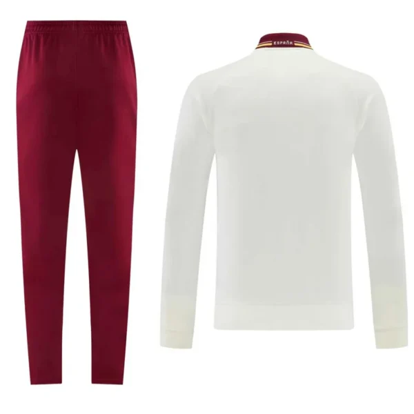 Spain 2026/27 White Jacket Tracksuit - Back View Spain 2026/27 White Jacket Tracksuit - Back View | KFCOOL