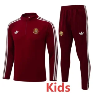Spain 2026/27 Kids Half Pull Tracksuit - Front View | KFCOOL